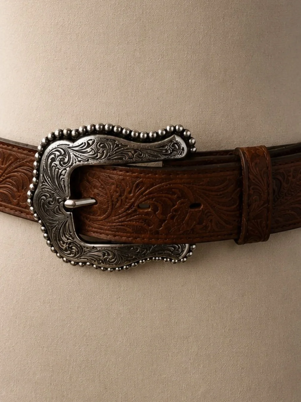 Tony Lama Layla Tooled Leather Western Belt